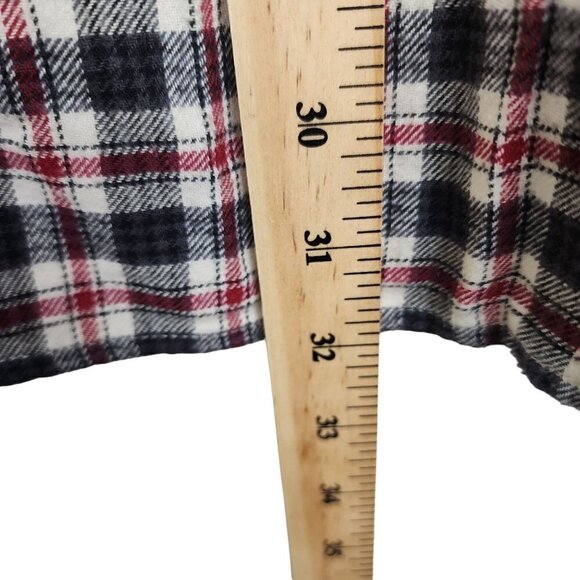 GAP Men's Soft Flannel Shirt Classic Fit Black Plaid Size XXL - Picture 11 of 12